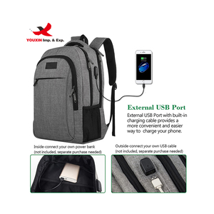 New Design Anti Theft Durable USB Solid Large Capacity <b>Laptop</b> Pull Rod Suitcase Business <b>Backpack</b> - Product Image 5