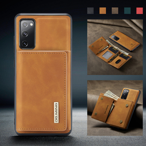 Nouvelle tendance carte magnétique <span class=keywords><strong>en</strong></span> cuir détachable 2 <span class=keywords><strong>en</strong></span> 1 étui de téléphone de poche pour <span class=keywords><strong>Samsung</strong></span> S20 Note 20 IPhone avec support couverture mobile - Product Image 3