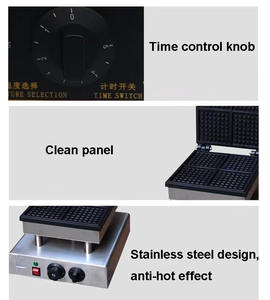 Machine à muffins antiadhésive électrique/Machine à gaufres aux œufs en acier inoxydable/<span class=keywords><strong>Gaufrier</strong></span> <span class=keywords><strong>rotatif</strong></span> à gaufres pour usage domestique pour snack restaurant - Product Image 5