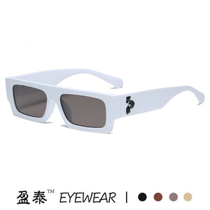 แว่นกันแดดกรอบสี่เหลี่ยมวัสดุพีซี UV400 ป้องกันแสงสะท้อนแว่นตาผู้หญิง - Product Image 4