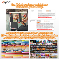 Kit de Peinture par Numéros Miniature Moderne en Lin Orfon Little Painter 6 Pièces, Peinture Acrylique Écologique DIY, Ensemble de Peinture OEM, Dropshipping Mondial