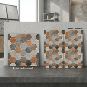 Carreaux de sol extérieurs en porcelaine vitrifiée numérique 400x400mm pour parking, haute résistance, émaillés, design, pour le marché de Dubaï - Product Image 2