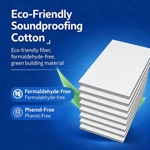 Panneau de laine de verre sans formaldéhyde 32100, 100 mm, 32 kg/m, Lambda 0,035, R2,8, Euroclasse A1, écologique, absorption acoustique NRC 0,95 - Product Image 2