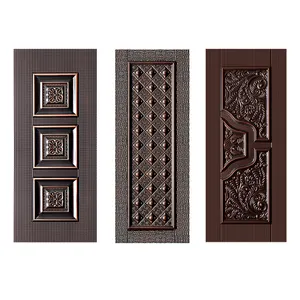 Bowdeu – feuille de <span class=keywords><strong>fer</strong></span> laminée à froid pour porte de sécurité, 6 panneaux extérieurs, coques de porte en acier gaufré, coque de porte en métal - Product Image 6