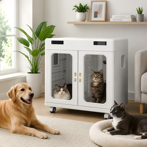 Séchoir automatique pour animaux de compagnie 430L, petite <span class=keywords><strong>taille</strong></span>, pliable, faible bruit, contrôle intelligent pour usage domestique, chats et petits chiens, séchage sécurisé - Product Image 4
