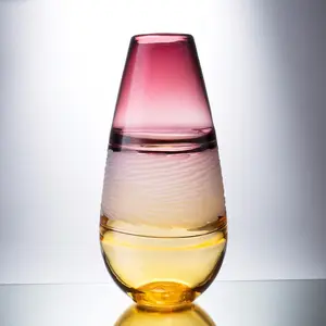 Nieuwe selling speciale ontwerp kristallen glazen vaas voor Bruiloft, Feest, Home decor, Centerpieces