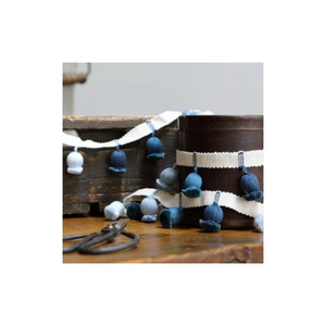 พู่ปอมปอมปอมถักริบบิ้นลูกไม้ผ้าคอตตอนสีขาวทรงเสน่ห์สำหรับงานตัดเย็บการตกแต่งงานฝีมือและการออกแบบสิ่งทอ - Product Image 3