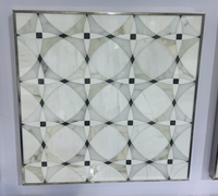 Mosaïque murale intérieure en parquet moderne de 10 mm, motifs personnalisés en pierre DTH, surface polie de qualité supérieure, marbre en gros pour appartement