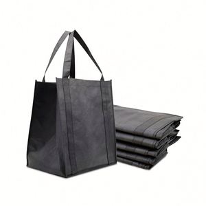 Bolsas de Compras Reutilizables, Plegables, Resistentes, con Asas y Logotipo Personalizado, de Tela No Tejida, Reforzadas, para Compras y Picnic - Product Image 1