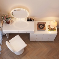 Table de toilette multifonctionnelle pour chambre à coucher avec commode, coiffeuse blanche, meubles sur mesure