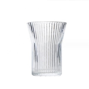 Tazas de Vidrio para Té y Café con Relieve Vertical, Taza de Vidrio Borosilicato con Funda de Cuero, Venta al Por Mayor - Product Image 4
