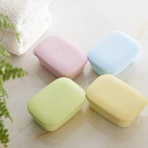 Soap Dish Square PP Material With Lid Leak Proof For Bathroom Use - Product Image 4