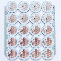 Papan sirkuit cetak pcb dasar aluminium kustom pabrik untuk lampu bohlam Led