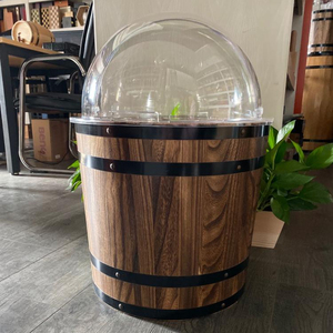 Cubo de Madera Cilíndrico Reciclable de Grado Alimenticio de 5L con MOQ Bajo, Personalizable para Supermercados - Product Image 4