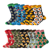 Nouvelle collection de chaussettes décontractées pour hommes - Motif de dessin animé amusant en élasthanne/polyester, absorbant la transpiration, vente en gros