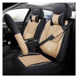 Housse de siège de voiture universelle, housses de siège automobile respirantes et imperméables en similicuir pour voitures SUV berline - Product Image 1