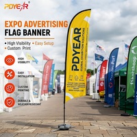 Drapeau de plage en plumes résistant aux intempéries, vente en gros, commande en gros, pas cher, avec sac de transport portable, pour magasins et campagnes