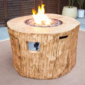 Mesa de fuego de gas para patio de estilo moderno, recién llegada, de metal y óxido de magnesio, color marrón, para vida moderna, con 2 años de garantía para exteriores, hoteles y parques. - Product Image 2
