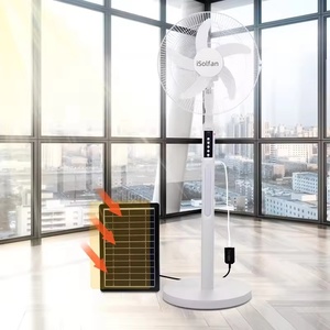 ISolfan Ventilador <span class=keywords><strong>de</strong></span> pie <span class=keywords><strong>ahorrador</strong></span> <span class=keywords><strong>de</strong></span> energía <span class=keywords><strong>de</strong></span> 16 pulgadas Ventilador <span class=keywords><strong>de</strong></span> batería <span class=keywords><strong>de</strong></span> ultra energía con motor sin escobillas para uso doméstico - Product Image 1