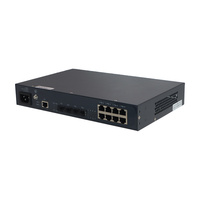 Managed Gigabit/10G Fiber Ethernet Switch 8 * RJ45 4 * 10GE/GE port 19-inch POE Switch SFP modul jaringan Fiber Optic peralatan