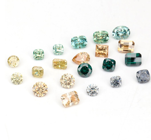 Precio de fábrica al por mayor chino 11 colores negro moissanita piedras sueltas forma elegante 0,8mm-26mm VVS moissanita diamante - Product Image 1