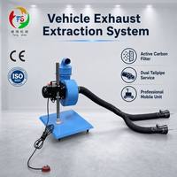 Ventilador de Extracción Móvil Serie FS 2005 con Filtro de Carbón Activo para Garaje y Fábrica, con Certificación CE