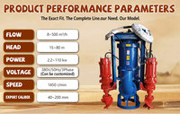 Pompe centrifuge submersible pour boues de sable avec agitateur de fond pour des tâches de pompage de boues et d'aspiration de sable à haute pression, certifiée ISO9001