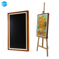 Bingkai Foto Digital Akrilik Ukuran Besar 21.5" 32" 43" 55" Tampilan Galeri Konektivitas WiFi Kompatibilitas Android NFT Video 4K