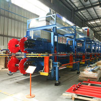 Système automatique de ceintures doubles de haut niveau maison préfabriquée faisant la ligne de production de machine de panneau sandwich en pu pour les panneaux composites