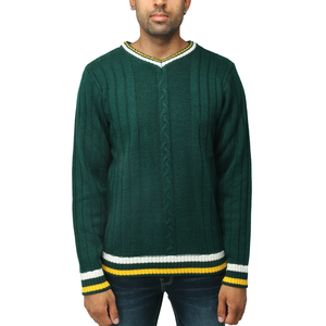 เสื้อสเวตเตอร์แบบสวมหัวของผู้ชายเสื้อสเวตเตอร์แฟชั่นใหม่ของบังคลาเทศแขนยาวเสื้อถักสีทึบดีไซน์โอเวอร์ไซส์ลำลองสำหรับฤดูใบไม้ผลิ - Product Image 5