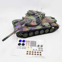 Nuevo Tanque COOLBANK Modelo Metálico U.S. M60A3, Tanques RC con Simulación de Humo y Luz LED, Tanque de Batalla Todoterreno con Rotación, Juguetes
