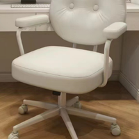 Chaise de bureau en cuir - Design moderne, confortable et imperméable pour la maison/le bureau, confort pour une longue utilisation assise