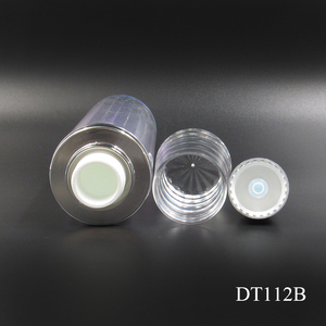 Botella acrílica redonda de iridiscencia, envase de Tóner vacío de plástico liso, con etiqueta privada personalizada, 50ml/100ml - Product Image 3