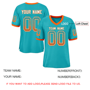 2024 maillot de rugby nouveau Design 100% tissu polyester col en v chemises de sport personnalisées vêtements de football rétro américain - Product Image 5