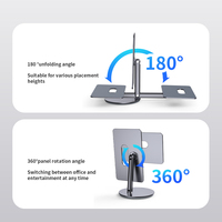 Support magnétique universel pour iPad en alliage d'aluminium 360° °   Support de tablette rotatif et réglable pour iPad Pro 11 12.9 13 pouces iPad A16