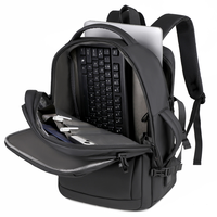 Mochila para Hombre y Mujer, Mochila para Portátil con USB, para Estudiantes, Viajes, Negocios, Impermeable, Mochilas Escolares con Logo