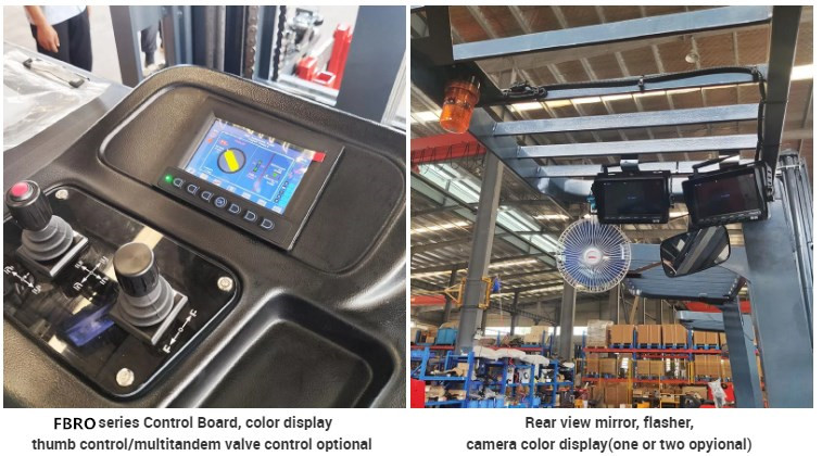 1T 1.5T Stand On 3 Direction Forklift Pallet Stacker Electric For Warehouse