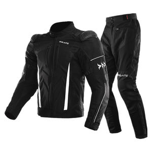 Ensemble veste et <span class=keywords><strong>pantalon</strong></span> de <span class=keywords><strong>moto</strong></span> respirant pour homme, tenue de <span class=keywords><strong>moto</strong></span>, protection de sécurité, combinaison de course - Product Image 3