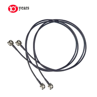 Câble coaxial RF personnalisé Kontec CC avec prise droite BNC 20cm PVC Jacket RG58 Male Video Security Camera Antennes