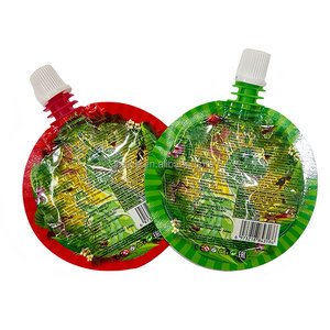 Tùy chỉnh hình dạng bất thường đứng lên túi vòi với vòi phun cấp thực phẩm in nước trái cây bao bì nước giải khát cho đồ uống lỏng - Product Image 2