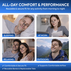Tiras Dilatadoras Nasales Magnéticas, Dispositivo Anti-Ronquidos Ajustable con Gancho y Bucle, Kit de Ayuda Respiratoria Personalizado para Dormir Mejor - Product Image 4