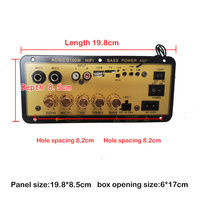 Carte amplificateur de mixage Bluetooth D100 100W avec module sonore DJ USB