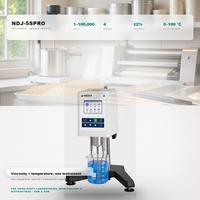 Viscosimètre rotatif USB RS232 NDJ-5SPRO avec sonde PT1000, 1-100 000 MPa.s, 4 réglages de vitesse