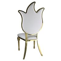 Fournisseur de meubles de Foshan, chaise de banquet dorée pour mariage, chaise de réception ronde en acier inoxydable pour événements et mariages