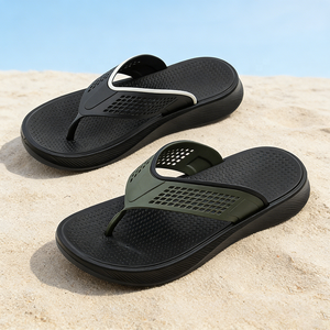 Sandales tongs pour hommes, fabrication OEM OLICOM, vente en gros, commande en gros, respirantes, douces, tongs d'intérieur et d'extérieur, tongs de plage et de piscine - Product Image 4