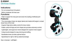 E-Life E-KN041 tutore ortopedico regolabile medico tutore per gamba Post-operatorio in alluminio OA supporto per ginocchio incernierato - Product Image 3