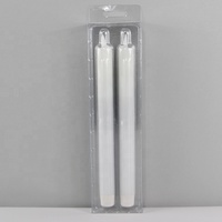 Vente en gros Mèche dansante en cire blanche Bougie conique à LED à batterie électrique scintillante sans flamme