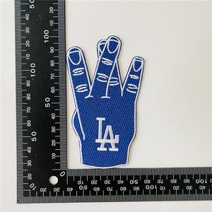 LA Los Angeles Sport <span class=keywords><strong>Logo</strong></span> ricamo Patch ferro su vestiti da cucire Applique da Baseball - Product Image 2