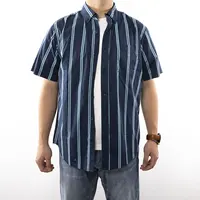 Erkek özel çizgili Hawaiia gömlek kas plaj gömlek pamuklu elbise gömlek erkekler için