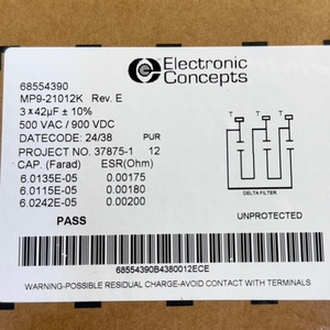 Condensador de Película Electrónico MP9-21012K 3X42 Microfarad±10%, 500 AC/ 900V DC, Instalado en TIPO DE FILTRO LCL - Product Image 6